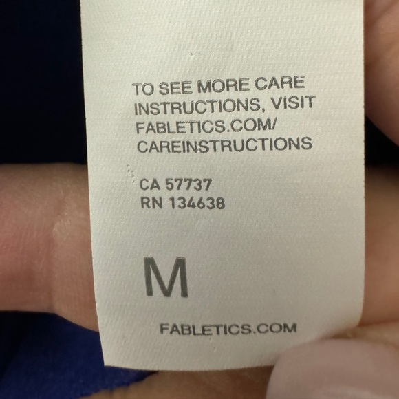 Fabletics High Waisted Statement Power Heathered Leggings 7/8 Blue - Picture 3 of 8